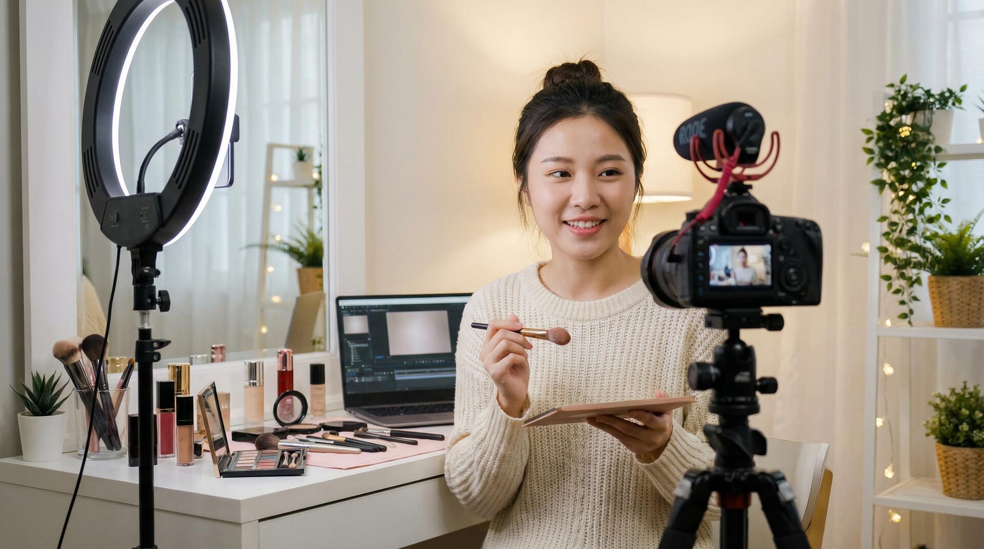 黄色仓库美妆视频教程